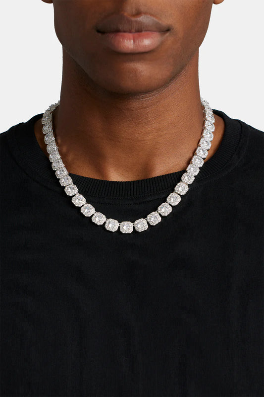 Iced Out Clustered Tennis Chain
