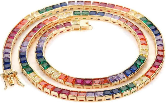 Seraph & Stone Rainbow Tennis Chain